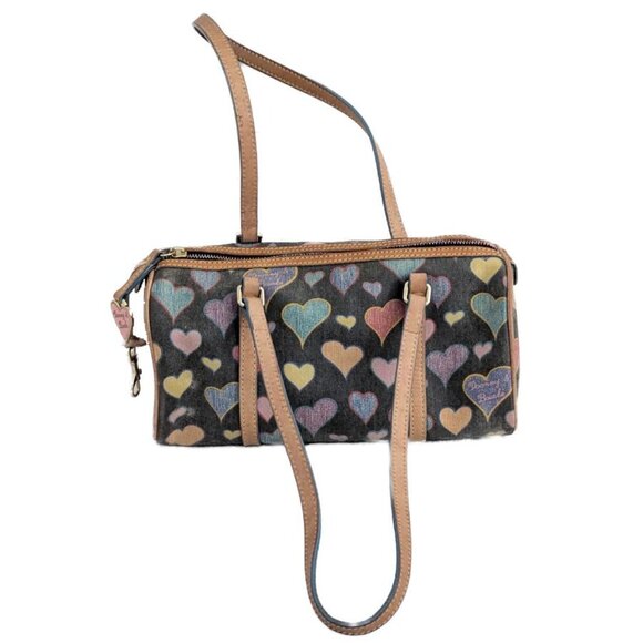 Dooney & Bourke Graffiti Heart Barrel Bag - Picture 3 of 11